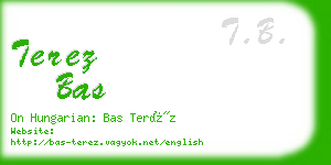 terez bas business card